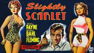 Slightly Scarlet (1954) Film Noir | John Payne, Rhonda Fleming | Full Technicolor Movie