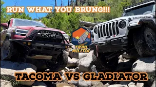 Tacoma Trd Pro vs Jeep Gladiator Diesel - Run what you Brung