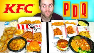 KFC vs. Off Brand KFC - FAST FOOD Taste Test!