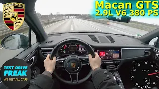 2021 Porsche Macan GTS 2.9 V6 380 PS TOP SPEED AUTOBAHN DRIVE POV