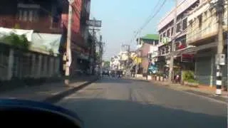 Chiang Mai, Thailand. Driving around the city Vol.1