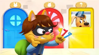 The Key-Stealing Cat | Safety Tips | Police Chase | Kids Cartoon | Sheriff Labrador | BabyBus