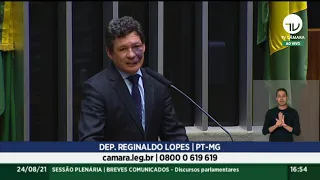 Plenário - Breves Comunicados - Discursos Parlamentares – 24/08/2021