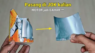 Kenapa dealer tidak pikirkan ini. cukup modal kaleng bekas jok motor bersinar