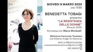 Benedetta Tobagi presenta la resistenza delle Donne 9 Marzo 2023