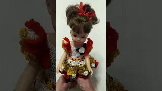 обзор нового платьица для куколки Паола Рейна 32 см и знакомство с Кристюшей