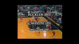 Buckler (BO) vs Scavolini (PS)  "gara 1 - Finali Basket 1994"  (14/05/1994)