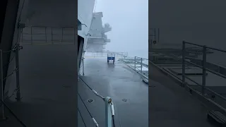 This is what happens if a war ship hits a storm!⛈️🇬🇧 #military #army #navy #shorts #warzone