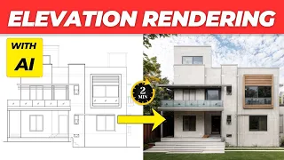 How to Render Architectural Elevation in 02 Minutes