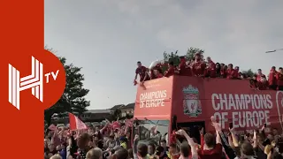 Liverpool parade Champions League trophy