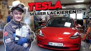 Einen Tesla SELBST lackieren! - Was kann da schon schiefgehen… | Tips, Tricks & More