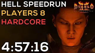 P8 HELL HARDCORE ASSASSIN SPEEDRUN - 4:57:16 IGT | 5:04:46 RTA | DIABLO 2 RESURRECTED