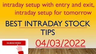 04 Mar 2022 best intraday trading strategy(Best Intraday stocks)#bsenseadda