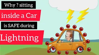 Why sitting inside a car during Lightning is SAFE ?