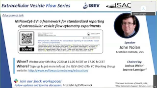 EV Flow Series | John Nolan - MIFlowCyt-EV
