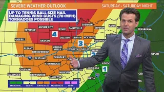 DFW weather: Timeline of more severe thunderstorms this weekend