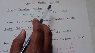 Fourier transform-1 # Engineering Maths