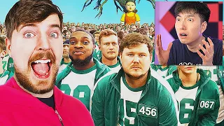 Reacting to MrBeast $456,000 Squid Game In Real Life!
