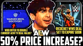 AEW WBD TV Deal 50% VALUE INCREASE? | WWE Ricochet CONTRACT EXPIRES SOON | TNA FIRES KEY NAMES