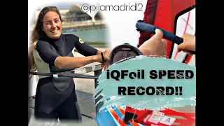 IQFOIL SPEED RECORD by Pilar Lamadrid