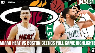 MIAMI HEAT VS BOSTON CELTICS GAME 2 PLAYOFFS FULL GAME HIGHLIGHTS | April 24, 2024