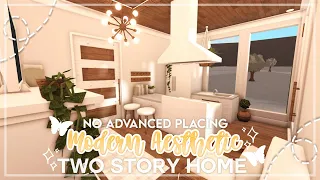 No Advanced Placing Modern Aesthetic Two Story House I Speedbuild and Tour - iTapixca Builds