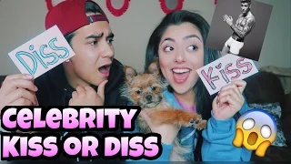 CELEBRITY KISS OR DISS ALMOST GONE WRONG!? | JAZMINE AND NICK