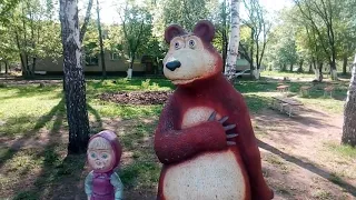 скульптура Маша и медведь