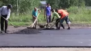 Смотреть всем. Вот так воруют асфальт в г.Кимры