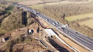 M25 J28 improvements Feb24 Part 3 Droney Tony Drone video