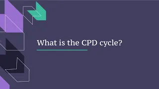 What is the CPD Cycle and how does it work?