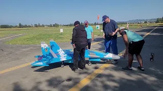 Vadim's Global Jet Club SU-30 Twin Xicoy 180 turbine testing run