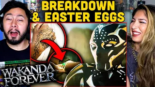 BLACK PANTHER WAKANDA FOREVER Breakdown Reaction! | Easter Eggs & Details You Missed | New Rockstars