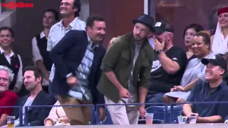 Jimmy Fallon & Justin Timberlake dance to 'Single Ladies' at US open