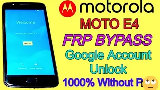 Moto E4 FRP ByPass [Motorola XT1768] Google Account Unlock Without Pc, Gad Kijan yo retire ID #moto