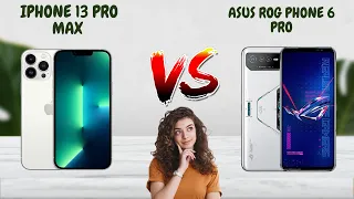 Asus ROG Phone 6 Vs iPhone 13 Pro Max | full comparison: size, display, specifications, camera