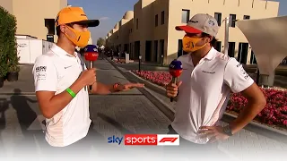 MUST WATCH! Carlos Sainz & Lando Norris takeover Sky Sports F1 😆