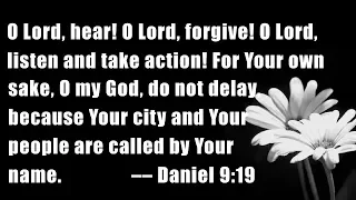 Daniel's Prayer for Israel & Jerusalem