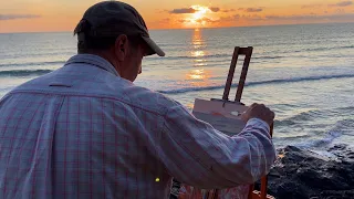 Plein Air Painting in the Evening | Godrevy, Cornwall