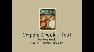 Cripple Creek bluegrass backing track - fast