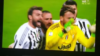 Rigore di Bonucci per la finale di coppa Italia 2016 contro l'Inter. .....