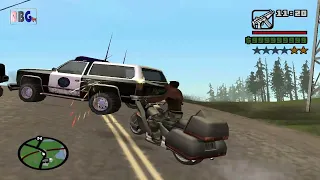 GTA San Andreas - CJ vs the police six stars A fierce battle