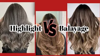 perbedaan highlight dan balayage