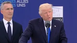 Watch: President Trump's speech at NATO HQ