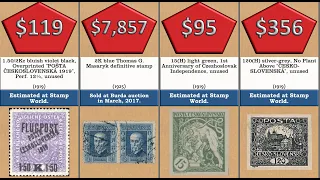 Most Expensive:  50 Most Expensive, Valuable and Rare Czech stamps