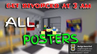 Get Divorced At 3 AM - ALL POSTERS Badge [Roblox]