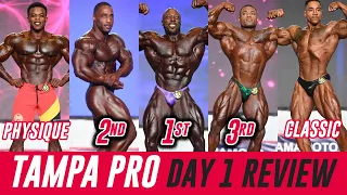 2020 Tampa Pro | DAY 1 Results & Review! 212, Classic Physique, Men's Physique + MORE!