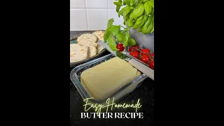 Homemade Butter #shorts How To Make Butter