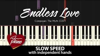 Endless Love (The Myth OST) - SLOW Piano Tutorial