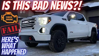 Problem - Check Engine Light! What Happened? 2021 GMC Sierra AT4